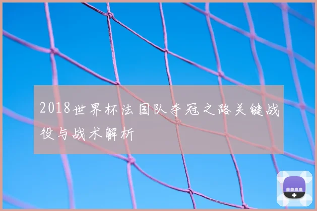 2018世界杯法国队夺冠之路关键战役与战术解析